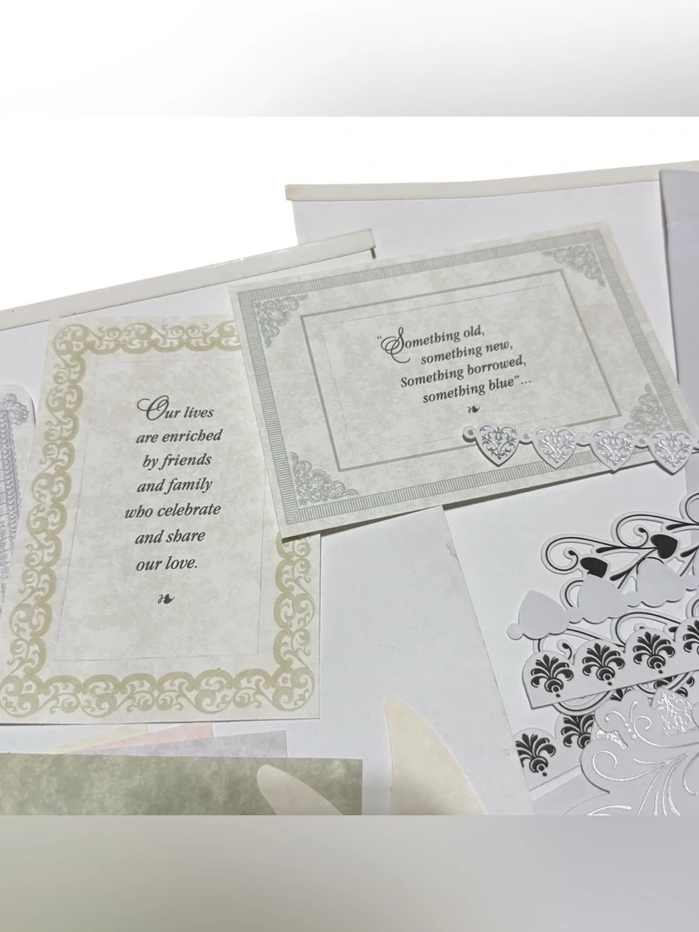 Scrapbooking Wedding Lot Borders Stickers Embellishments